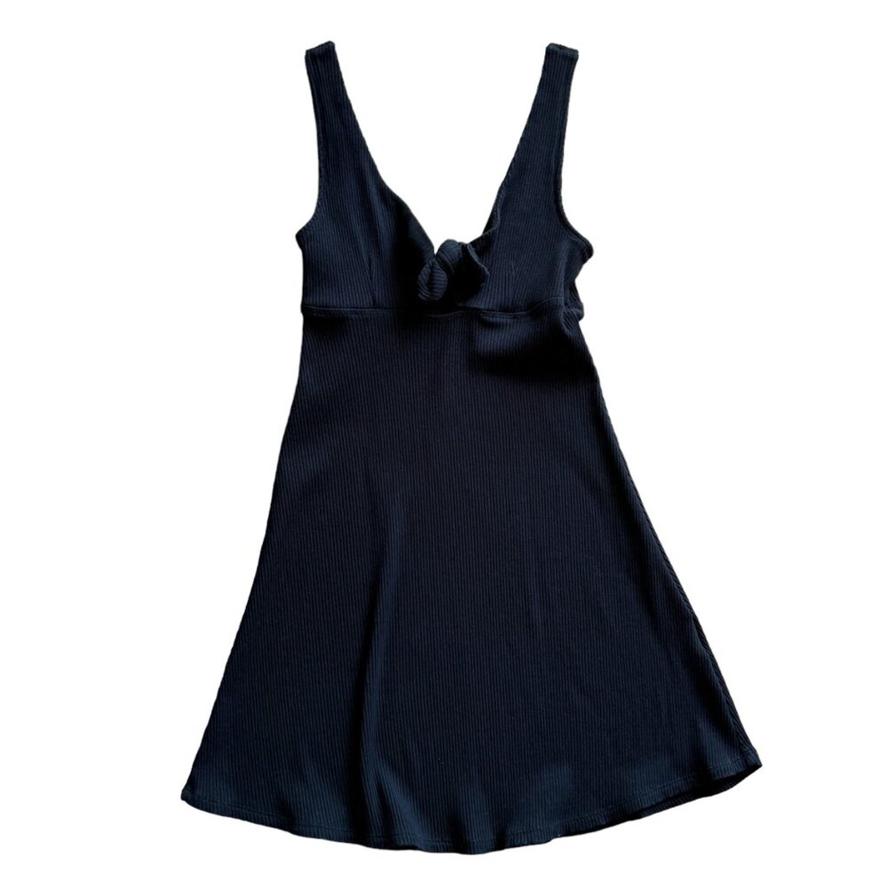 Billabong Cutout Ribbed Little Black Casual Dress XS Women’s